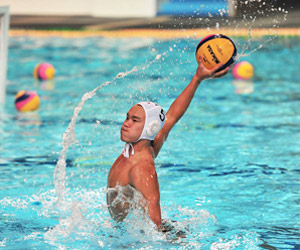 Byran Ong - member of the victorious water polo team