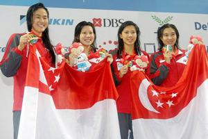 Marina Chan (first from right)