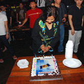 Ms. Miruna Thirunalan cutting the Birthday Cake!