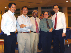 Mr Richard Seow, Mr Lim Jen Howe, Dr Ivor Thevathasan,Dr Albert Wee & Dr Ang Peng Tiam