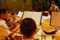 The ACS (Junior) String Orchestra under the direction of Mr Mervyn Goh.