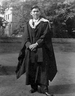 Mr Earnest Lau at Balliol College, Oxford (1955)