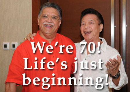 We're 70! Life's just beginning!