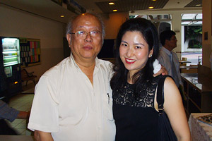 Joy-Marie with her father, S.P. Toh