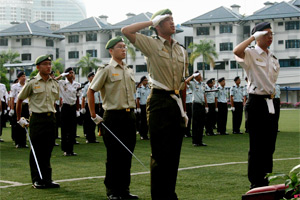 A smart salute from our officers.