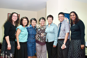 The teachers with Mrs Daisy Ong