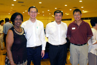 From left to right: Mrs Ira Suppiah (former teacher), Dr Ang Peng Tiam (Past President of the ACS OBA), Dr Teoh Tiong Ann & Dr Tan Chi Chiu.