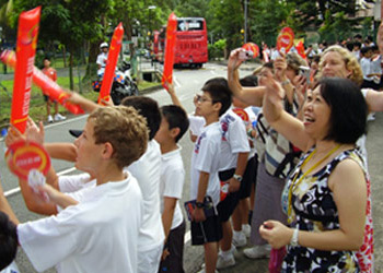 CHeering the torchbearers on